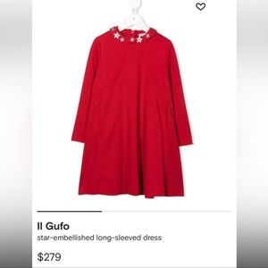 IL GUFO girls star embellished dress
